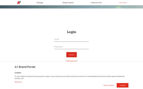 Login – A1 Brand Portal