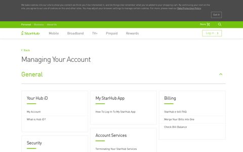 Managing Your Account | StarHub Support