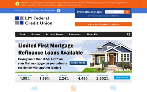LM Federal Credit Union - Home