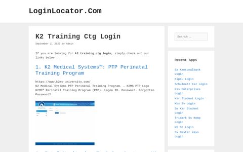 K2 Training Ctg Login - LoginLocator.Com