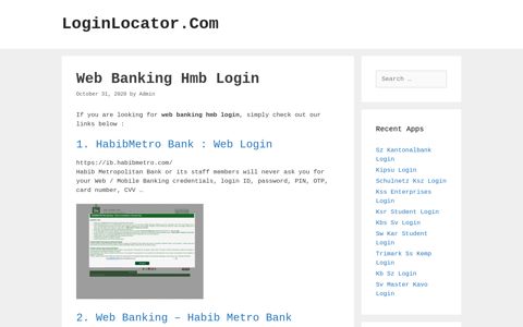 Web Banking Hmb Login - LoginLocator.Com