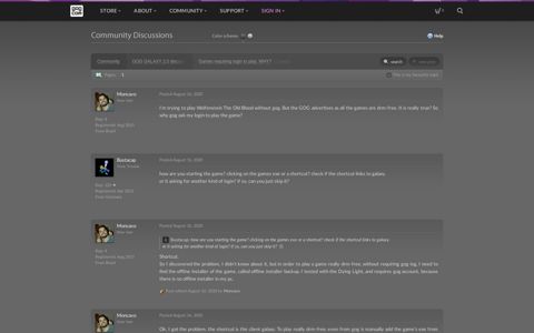 Games requiring login to play. WHY?, page 1 - Forum - GOG ...