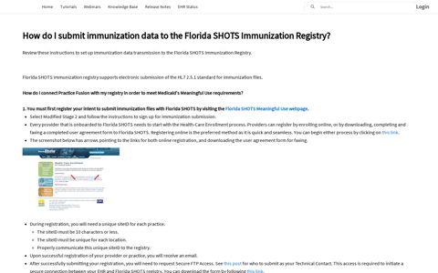 How do I submit immunization data to the Florida SHOTS ...