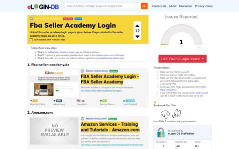 Fba Seller Academy Login - A database full of login pages ...