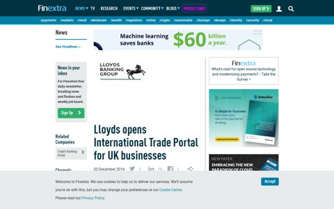 Lloyds opens International Trade Portal for UK businesses