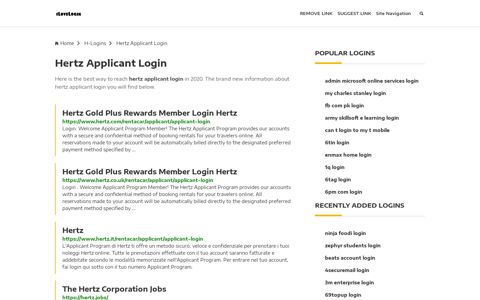 Hertz Applicant Login ❤️ One Click Access - iLoveLogin