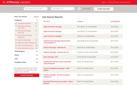 Job Search Results - JCPenney - Careers