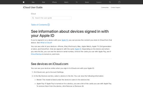 See information about devices signed in with your Apple ID ...