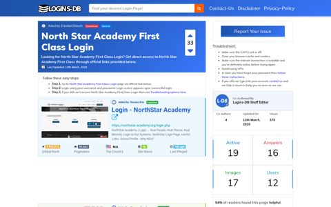 North Star Academy First Class Login - Logins-DB