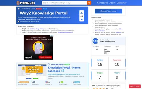 Way2 Knowledge Portal