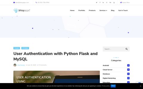 User Authentication with Python Flask and MySQL | - Arkay Apps