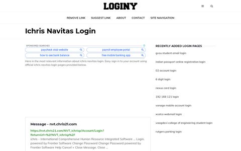 Ichris Navitas Login ✔️ One Click Login - loginy.co.uk