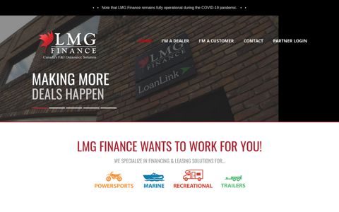 LMG Finance - Canada's Premier F&I Outsource Solution
