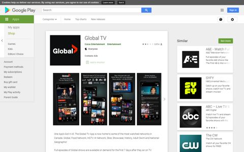 Global TV - Apps on Google Play