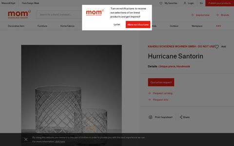 Hurricane Santorin - Art glass - KAHEKU SCHOENES ... - MOM