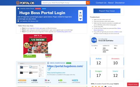 Hugo Boss Portal Login - Portal-DB.live