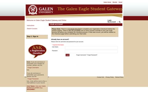 The Galen Eagle Student Gateway - Xenegrade