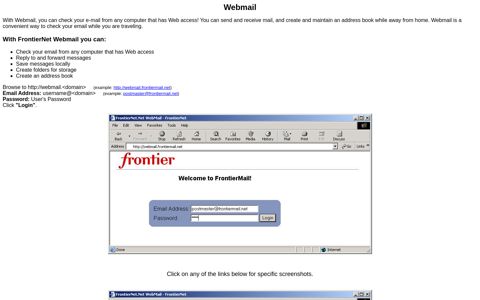 Frontier Hosted Email