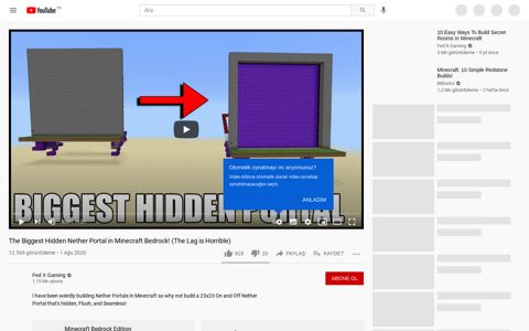 The Biggest Hidden Nether Portal in Minecraft ... - YouTube