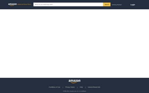 Fire stick won't let me log in - Amazon Forum