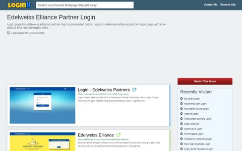 Edelweiss Elliance Partner Login - Loginii.com