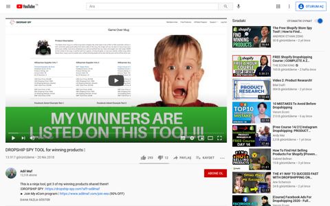 DROPSHIP SPY TOOL for winning products - YouTube