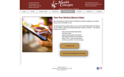 Health Concepts Patient Portal