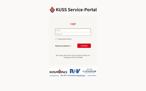Login | KUSS Service-Portal