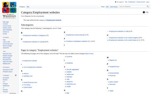 Category:Employment websites - Wikipedia