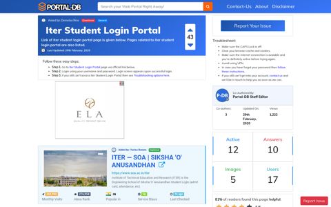 Iter Student Login Portal
