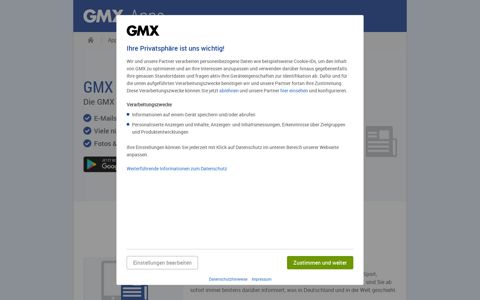 GMX Mail App für Android & iOS