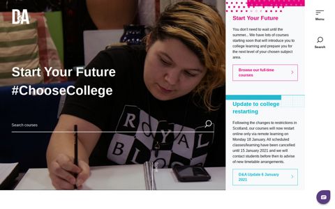 Dundee & Angus College | Find your course. Shape your future.