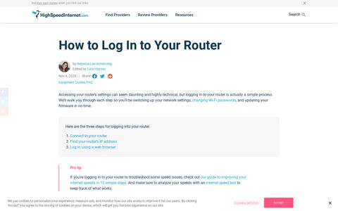 How to Log In to Your Router | HighSpeedInternet.com