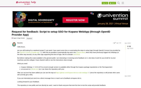 Request for feedback: Script to setup SSO for Kopano ...