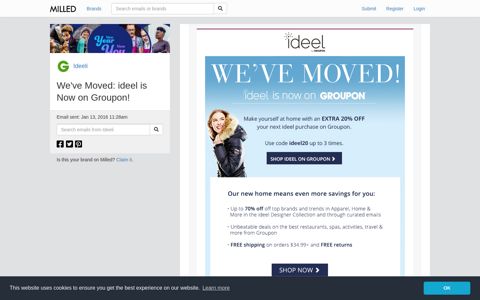 Ideeli: We've Moved: ideel is Now on Groupon! | Milled
