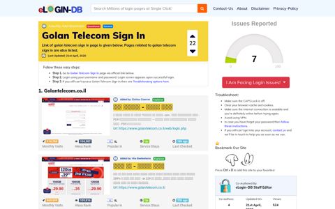 Golan Telecom Sign In
