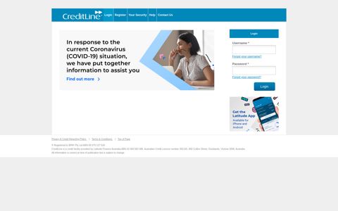 CreditLine Online Service Centre