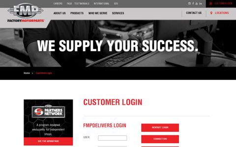 FMP Customer Login | OE Quality Products & Factory Motor ...