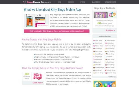 Kitty Bingo now have a mobile app - Play bingo on the go!
