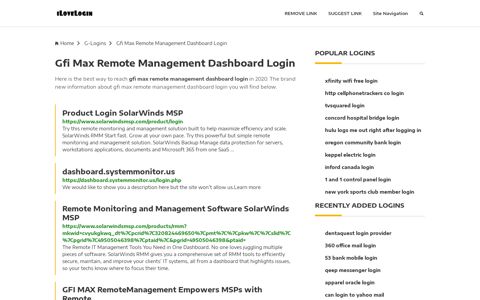 Gfi Max Remote Management Dashboard Login ❤️ One Click ...