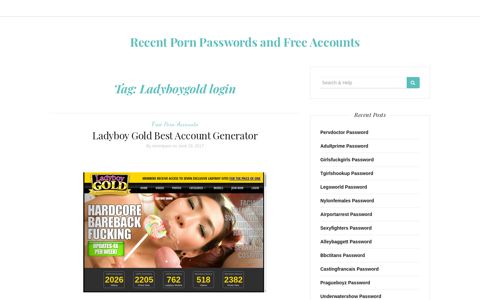 Ladyboygold login – Recent Porn Passwords and Free Accounts