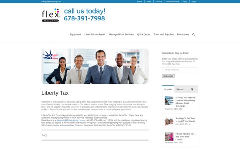Liberty Tax Customer Portal | A National Managed Print ...