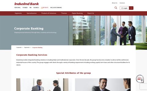 Corporate Internet Banking | Corporate Banking - IndusInd Bank