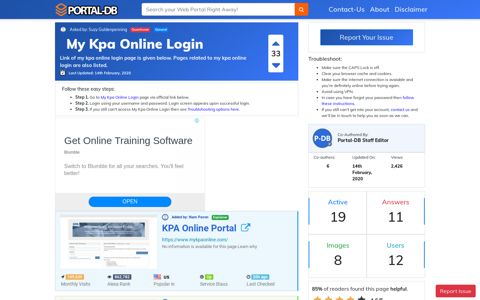My Kpa Online Login - Portal-DB.live