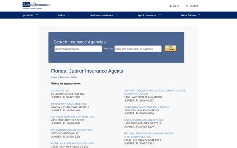 Florida: Jupiter Insurance Agents - Find a Safeco Insurance ...