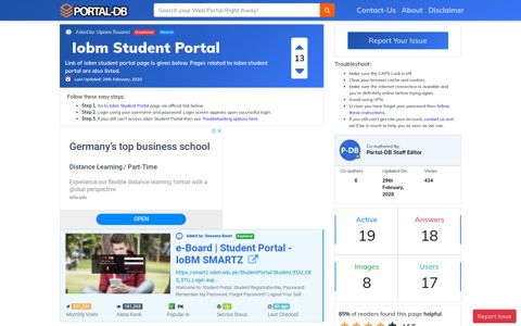 Iobm Student Portal