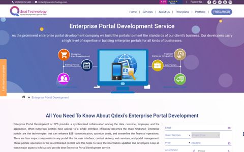 Enterprise Portal Development Service | UI, Web Services ...