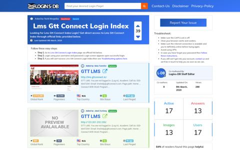 Lms Gtt Connect Login Index - Logins-DB