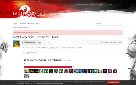 How many accounts do you have? — Guild Wars 2 Forums