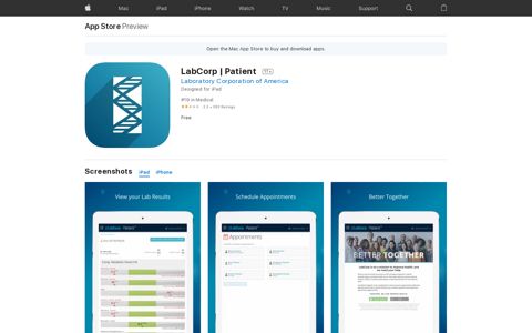 ‎LabCorp | Patient on the App Store